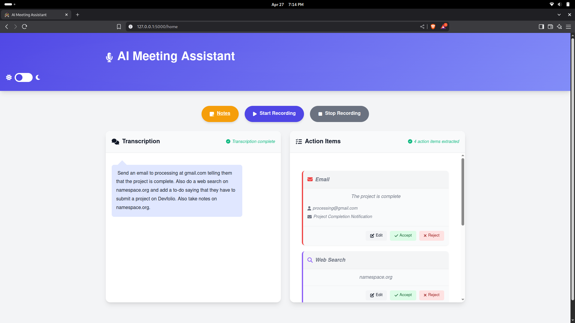 Meet-Sync — AI Meeting Intelligence & Workflow System